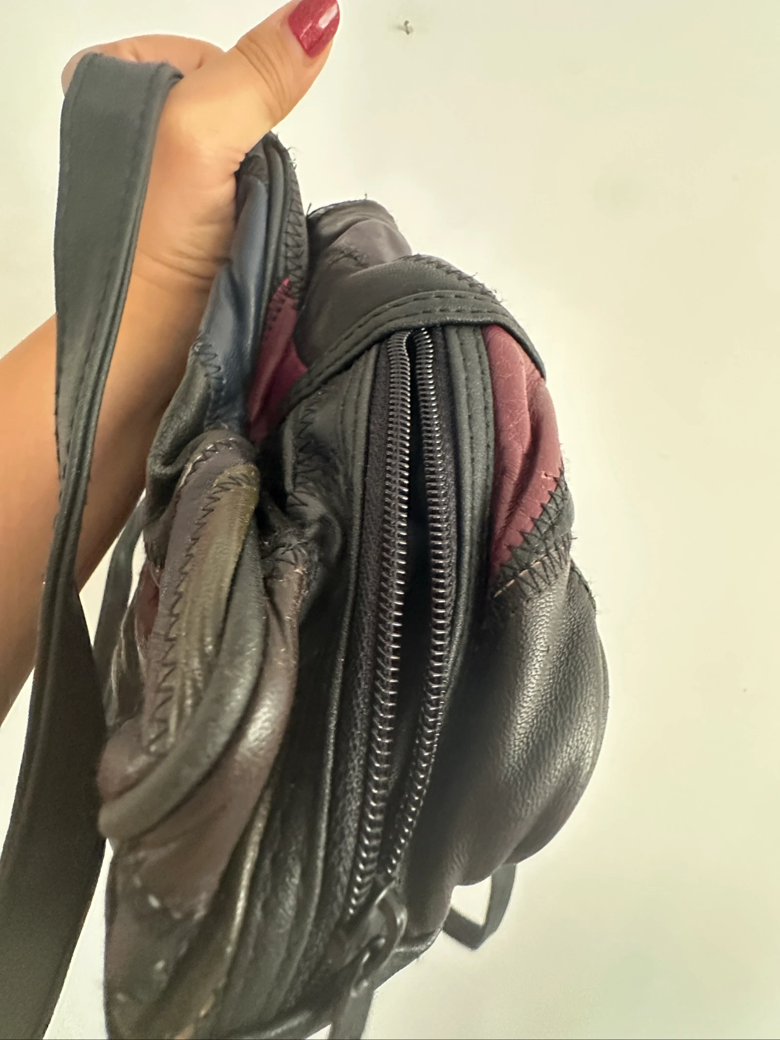Bolso de piel Patchwork Splendid Vintage | Y2K | Multi bolsillos | Cuero – photo 5